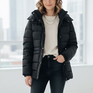 Tommy Hilfiger Black puffer Jacket XS excellent condition very warm thick winter